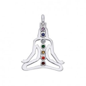 7 chakras i meditation sterlingsølv - Spirituelle smykker - GodKarmaShop