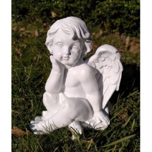 Afslappet engel 17,5 cm - Engle statuer - GodKarmaShop