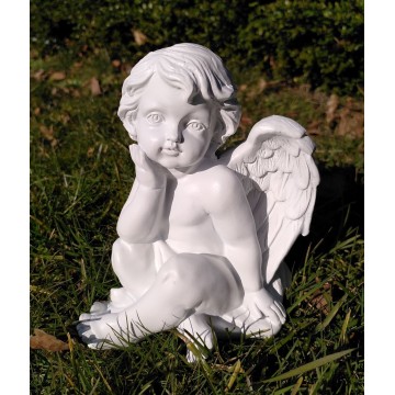 Afslappet engel 17,5 cm - Engle statuer - GodKarmaShop