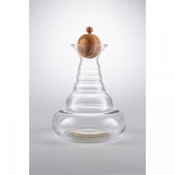 Alladin karaffel gold med træ låg - Nature`s Design - GodKarmaShop