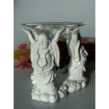 Aromalampe m. 3 Buddha - Duftlamper - GodKarmaShop