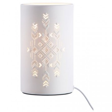 Bordlampe Graphic hvid - Lamper med symboler - GodKarmaShop