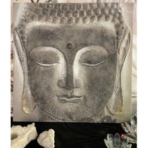 Buddha maleri / billede 58 x 58 cm - Spirituelle billeder - GodKarmaShop