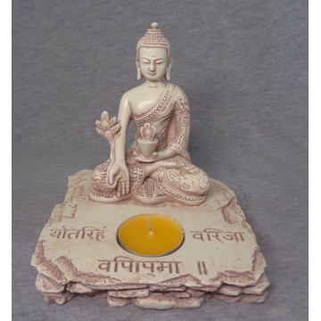 Buddha med fyrfadslys - Buddha statuer generelt - GodKarmaShop