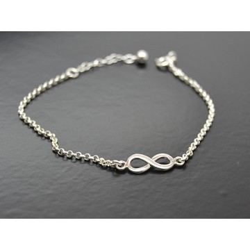 Armbånd med uendelighedstegn i sølv. - Armbånd m. Symboler - GodKarmaShop