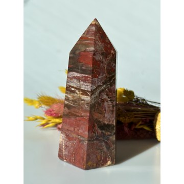 Forstenet træ tårn 16 cm - Forstenet træ - GodKarmaShop