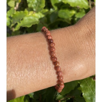 Goldstone armbånd 4 mm - Krystal Armbånd - GodKarmaShop