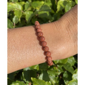 Goldstone armbånd 6 mm - Krystal Armbånd - GodKarmaShop