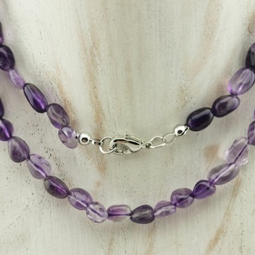 Halskæde m. ametyst - Ametyst - GodKarmaShop