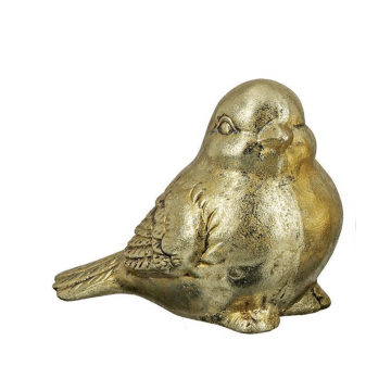 Keramisk guld fugl - Amira 9,5 cm - Dyr figurer - GodKarmaShop