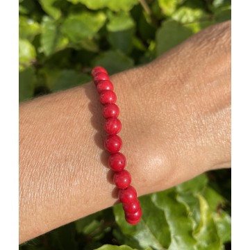 Koral-bambuskoral armbånd - Krystal Armbånd - GodKarmaShop