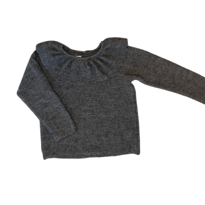 Konges Sløjd – Pre-loved striktrøje, str. 74 – mørkegrå