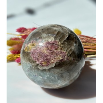 Lepidolit kugle 11 - 12 cm - Krystal kugler - GodKarmaShop