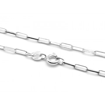 Link halskæde sølv - 45cm - Halskæder - GodKarmaShop