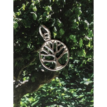 Livets træ vedhæng i Sølv 12mm - Spirituelle smykker - GodKarmaShop