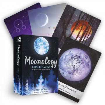 Moonology Oracle Cards – Yasmin Boland - Orakelkort og Englekort på engelsk - GodKarmaShop