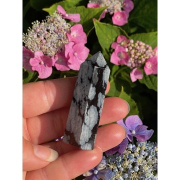 Obsidian snefnug tårn 5 - 6 cm - Tårne og spidser - GodKarmaShop