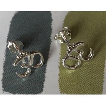 OHM ørestikker sølv - Spirituelle smykker - GodKarmaShop