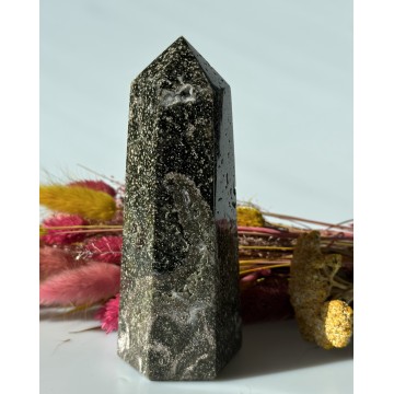 Orbicular jaspis tårn 14,5 cm - Tårne og spidser - GodKarmaShop