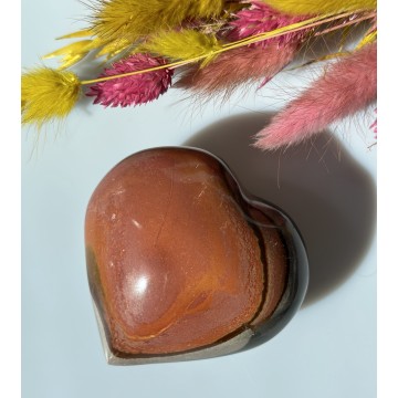 Polychrome jaspis hjerte 8 cm - Hjerter - GodKarmaShop