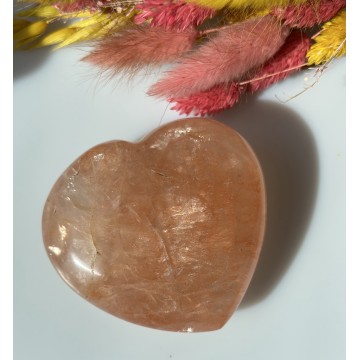 Rød hæmatit hjerte 8 cm unika - Hjerter - GodKarmaShop
