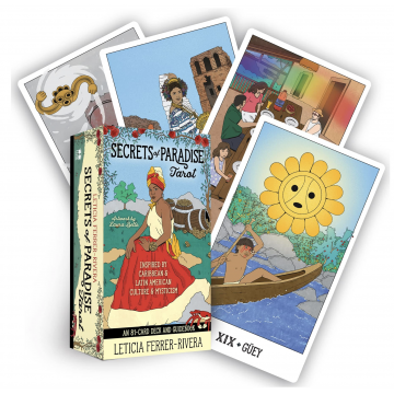 Secrets of paradise Tarot - Leticia Ferrer-Rivera - Orakelkort og Englekort på engelsk - GodKarmaShop