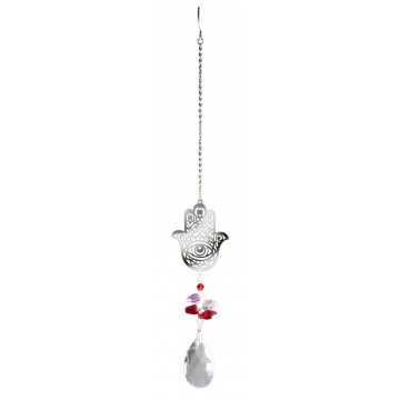 Solfanger med healing hånd - Feng Shui Krystal - GodKarmaShop