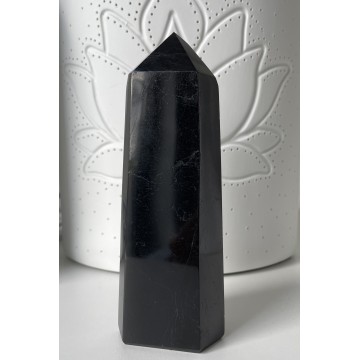 Sort turmalin tårn 389 g - Turmalin - GodKarmaShop