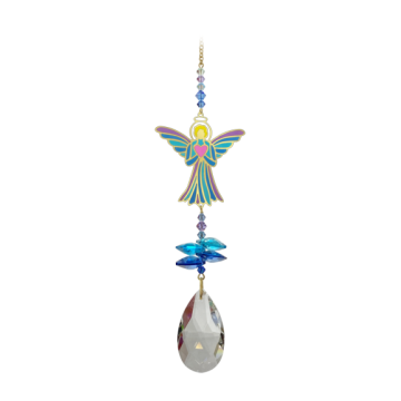 Swarovski - Engel m. hjerte - Aurora - Swarovski krystaller Gold - GodKarmaShop