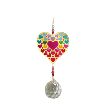 Swarovski hjerte - guld - ROMANTIC - Swarovski krystaller Gold - GodKarmaShop