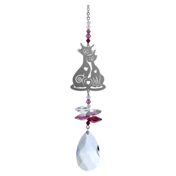 Swarovski krystaller Katte Kærlighed - Swarovski krystaller small - GodKarmaShop