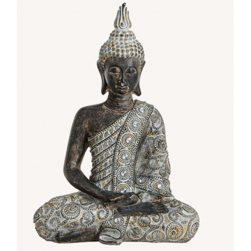 Thailandsk glimmer Buddha 33 cm - Thailanske Buddha statuer - GodKarmaShop