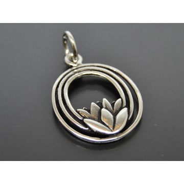 Vedhæng lotus sølv - Vedhæng til halskæder - GodKarmaShop
