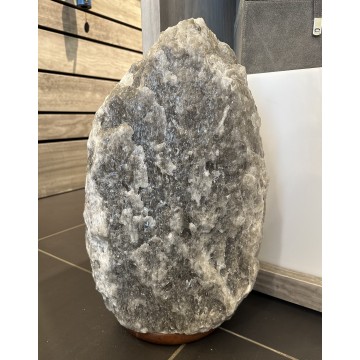 Himalaya salt lampe grå - XXXL - Salt krystal lamper - GodKarmaShop
