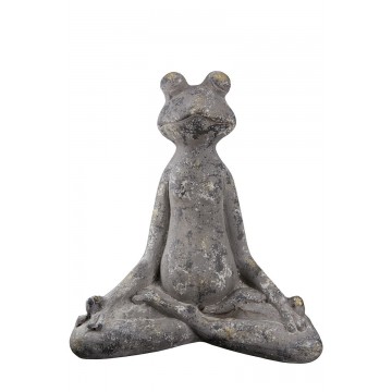 Yoga frø grå - Frø figurer - GodKarmaShop