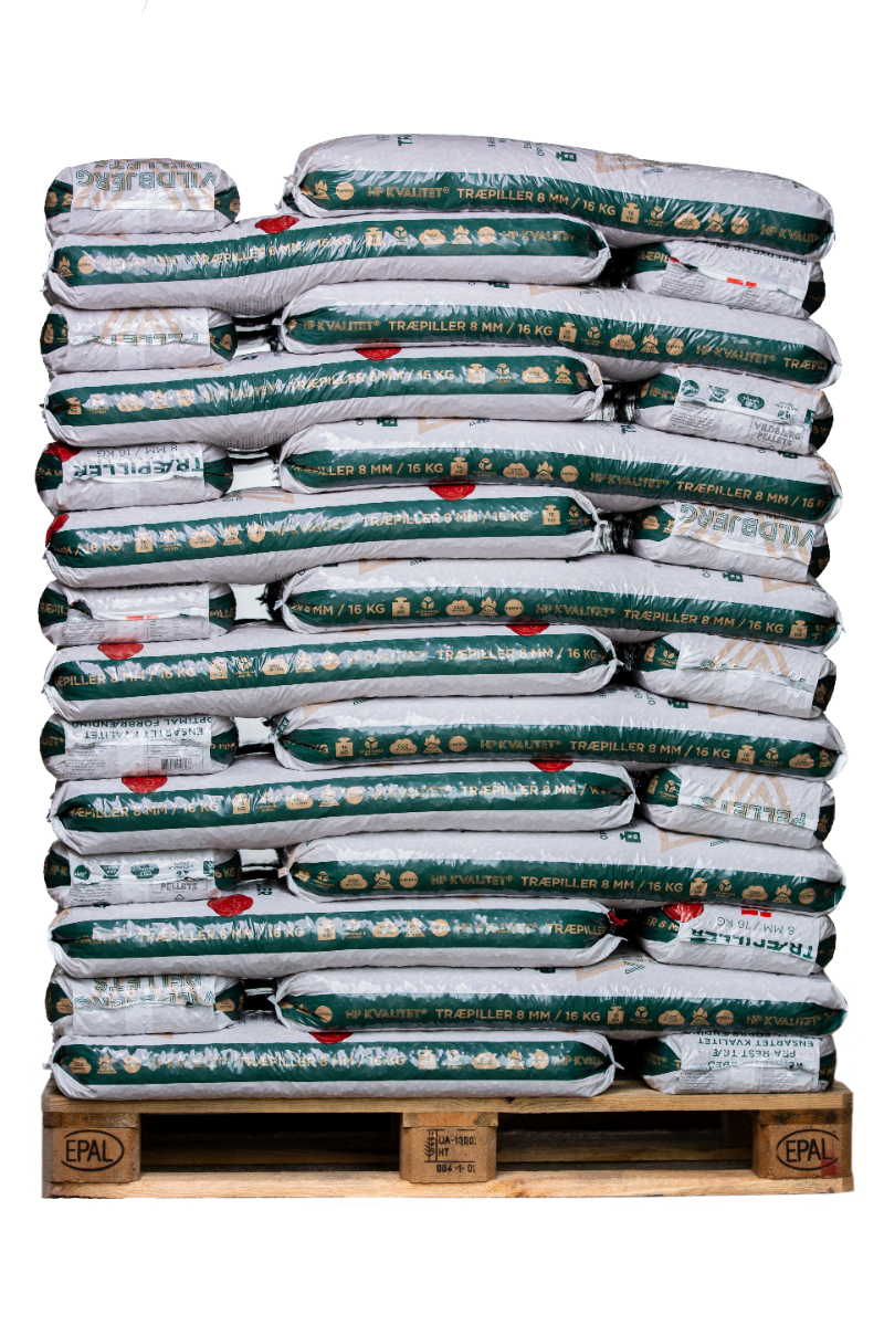 Vildbjerg HP Premium 8 mm træpiller  896 kg