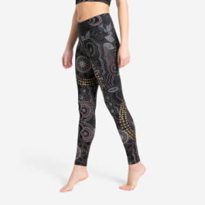 Yoga Leggins - Maui black-nature - Størrelse: XXL - Yoga tøj - Spirit Of Om - GodKarmaShop