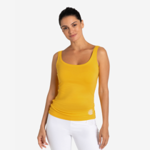 Yoga top Bamboo sunflower - Størrelse: L - Yoga tøj - Spirit Of Om - GodKarmaShop