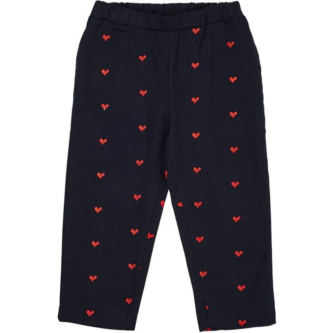 Copenhagen Colors – Twill Heart Pants – Navy