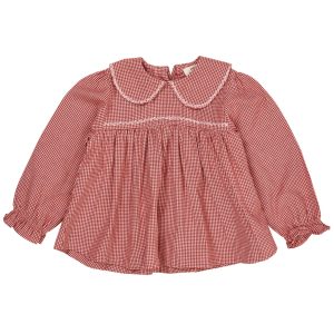 Copenhagen Colors – CHECK BLOUSE, red check combi