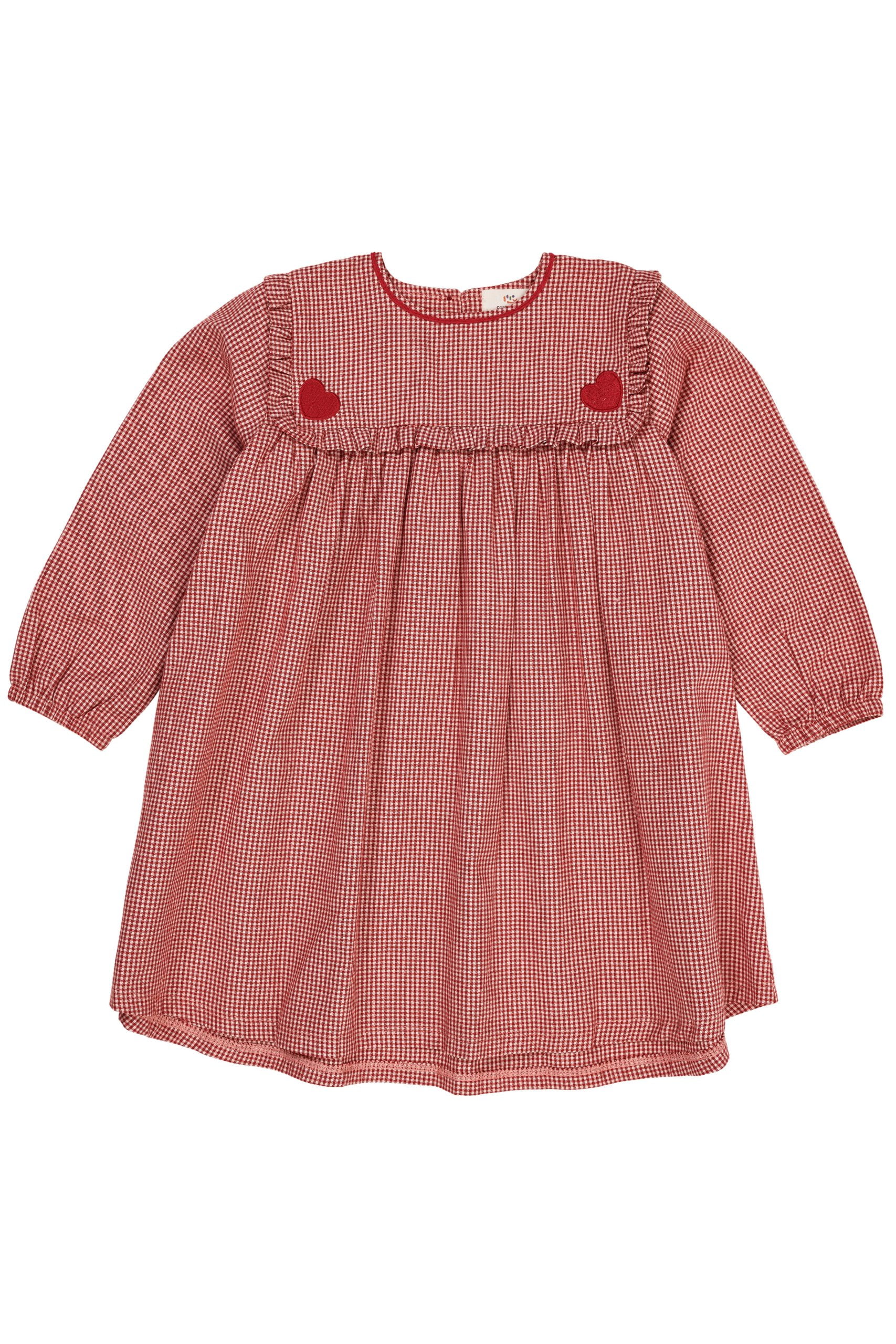 Copenhagen Colors – Check dress w. heart EMB