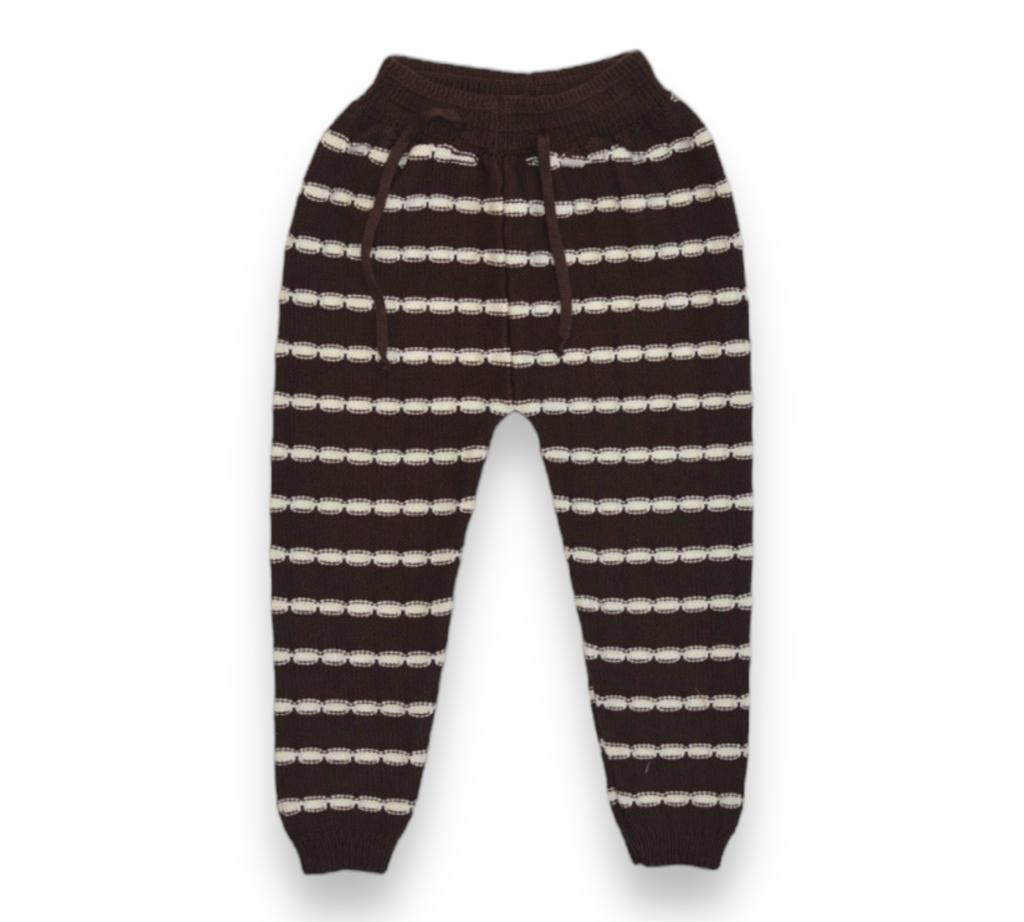 Lil´ Paradise Copenhagen – Alba Striped knit trousers, brown