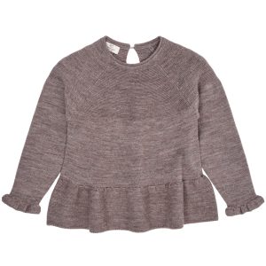 Copenhagen Colors – MERINO KNIT BLOUSE WITH FRILL