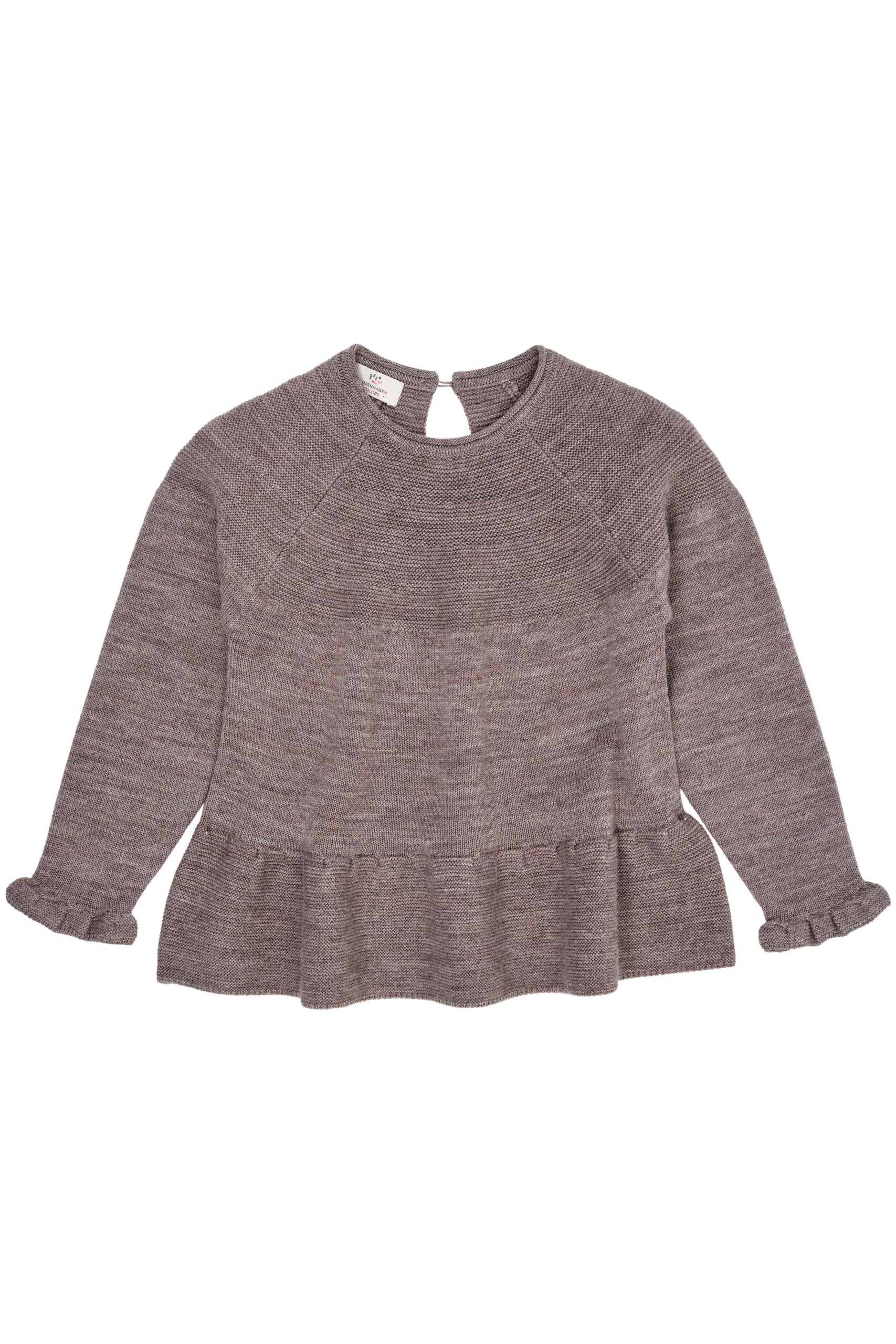 Copenhagen Colors – MERINO KNIT BLOUSE WITH FRILL