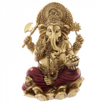 Ganesha guld 16 cm - Ganesha - GodKarmaShop