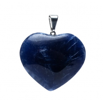 Sodalit hjerte vedhæng - Sodalit - GodKarmaShop