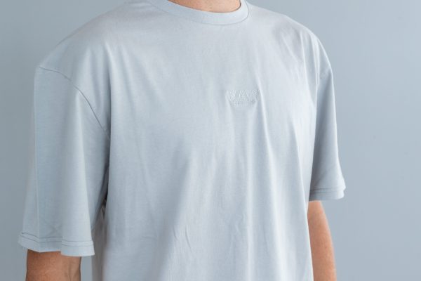 Wavy Tee Oversized Grey (Størrelse: S) - Image 3