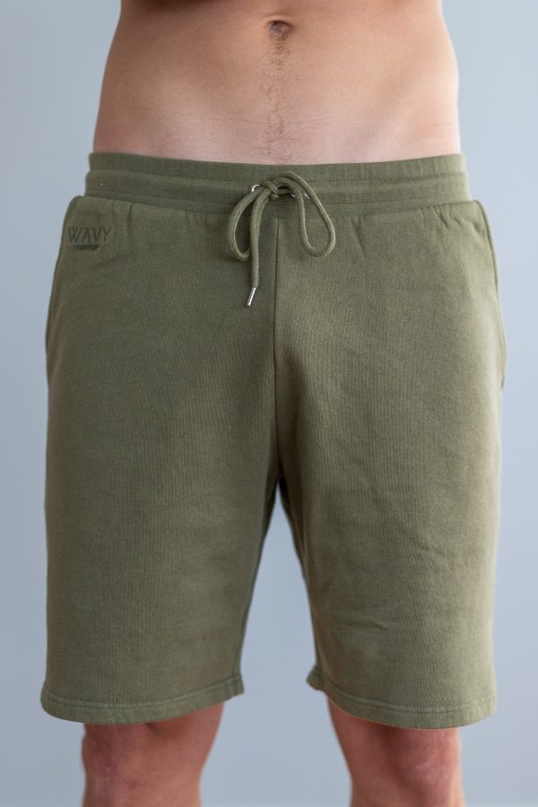 Wavy Copenhagen Sweatshorts Army Green (Størrelse: M)