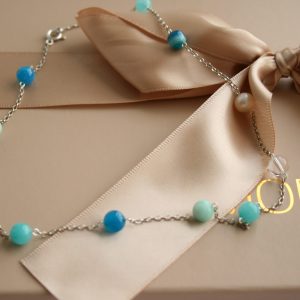 Necklace "Aqua" long
