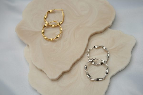 Earrings Twist Gold - Image 2